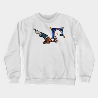 Manicule 14 C Maastricht Psalter Crewneck Sweatshirt